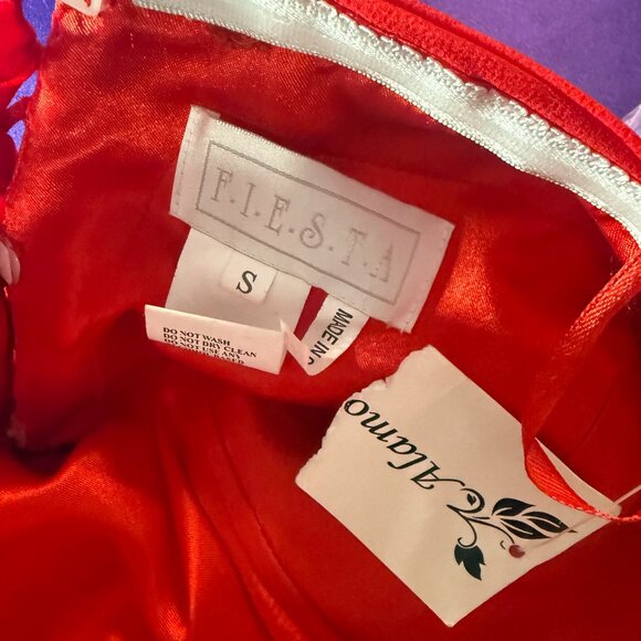 NEW๐Fiesta Fire Red Strapless Mini Cocktail - Party Chiffon Dress w/ Lace-Up - Picture 15 of 16